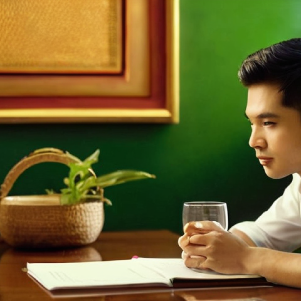 효과적인 피드백 수용 기술 - **Prompt 1: The Act of Receptive Listening**
"A candid, medium close-up shot of a young adult, w...