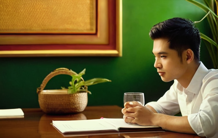 효과적인 피드백 수용 기술 - **Prompt 1: The Act of Receptive Listening**
    "A candid, medium close-up shot of a young adult, w...